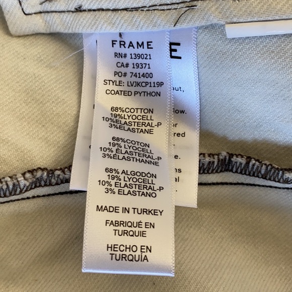 FRAME Python Trucker Jacket - Picture 6 of 7